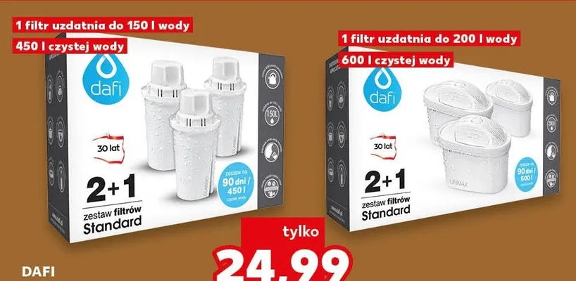 Wkład filtrujący Unimax 2+1  promocja w Kaufland