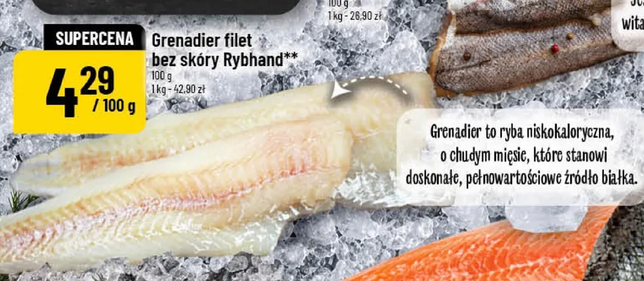 Grenadier filet bez skóry Rybhand promocja w POLOmarket