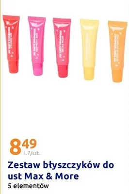 Zestaw błyszczyków do ust 5 szt. promocja w Action