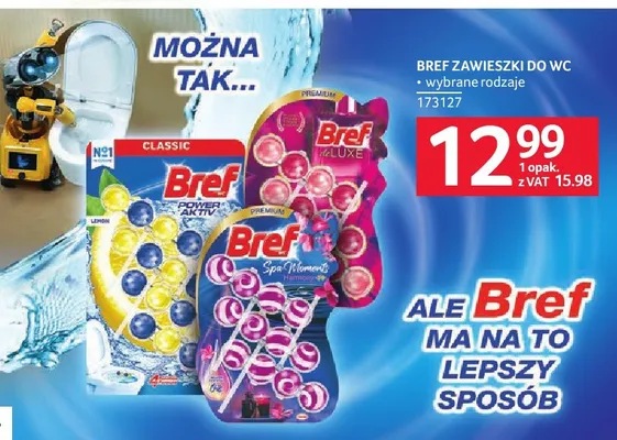 Zawieszka do WC Bref Deluxe Spa Moments promocja w Selgros