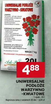 Podłoże warzywno-kwiatowe uniwersalne Ark-Pol promocja w Stokrotka