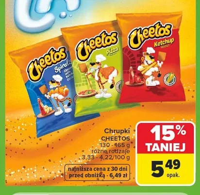 Chrupki Cheetos Pizza promocja w Carrefour
