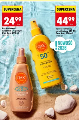 Spray ochronny nawilżający SPF 50 Dax Sun promocja w Biedronka