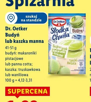 Budyń panna cotta promocja w Lidl