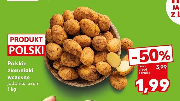 Ziemniaki wczesne polskie promocja w Kaufland