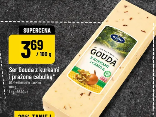 Ser Gouda z kurkami i prażoną cebulką promocja w POLOmarket