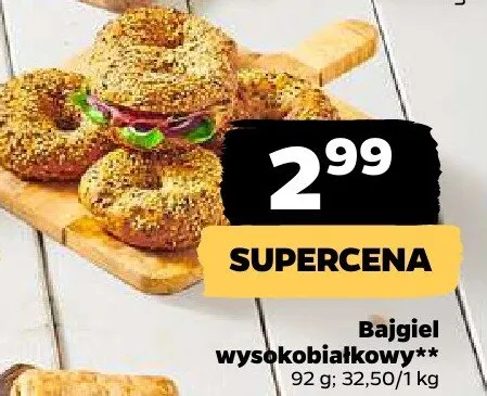Bajgiel wysokobiałkowy Netto promocja w Netto