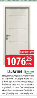 Skrzydło wewnętrzne POL-SKONE Laura W05 promocja w Dobre Dla Domu