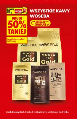 Kawa mielona Woseba Ti Meriti Gusto Raffinato promocja w Biedronka