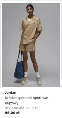 Krótkie spodenki sportowe Jordan brązowy promocja w Lounge by Zalando