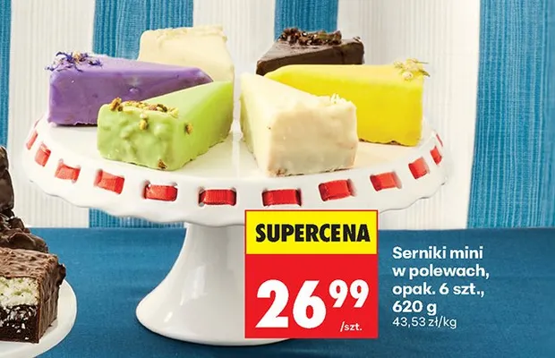Serniki mini w polewach 6-pak promocja w Biedronka