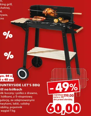 Grill na kółkach Countryside Let's Bbq promocja w Kaufland