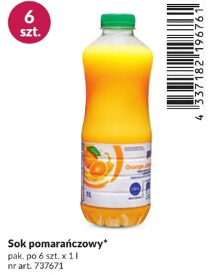 Sok pomarańczowy promocja w Makro