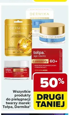 Produkty do pielęgnacji twarzy Tołpa, Dermika promocja w Carrefour