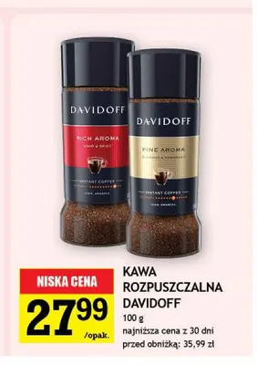 Kawa rozpuszczalna Davidoff Fine Aroma promocja w Gram Market