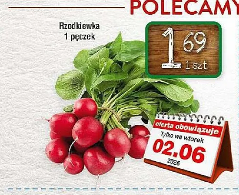 Rzodkiewka pęczek promocja w LEWIATAN
