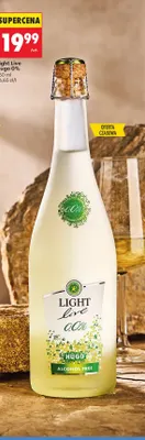 Wino bezalkoholowe Light Live Hugo promocja w Biedronka