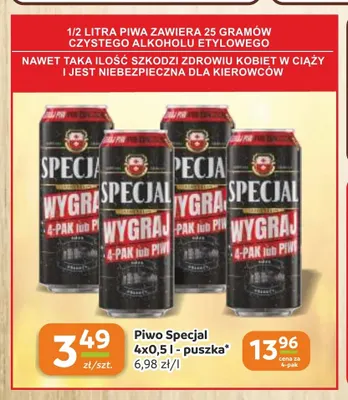 Piwo Specjal 4-pak 500 ml promocja w Gama