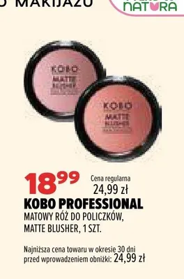 Matowy róż do policzków Kobo Professional Matte Blusher promocja w Drogerie Natura