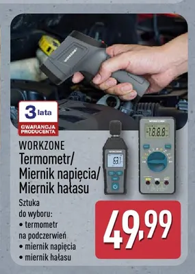 Termometr na podczerwień Workzone promocja w Aldi