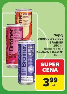 Napój energetyzujący Brainer Witalność Balans promocja w Carrefour