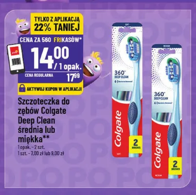 Szczoteczka do zębów Colgate Deep Clean miękka promocja w POLOmarket