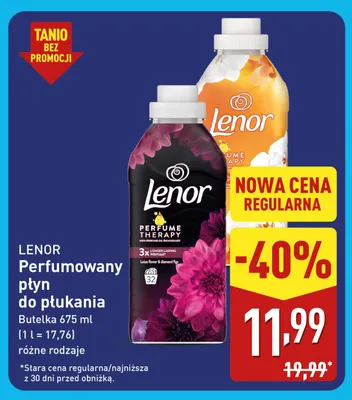 Perfumowany płyn do płukania Lenor promocja w Aldi