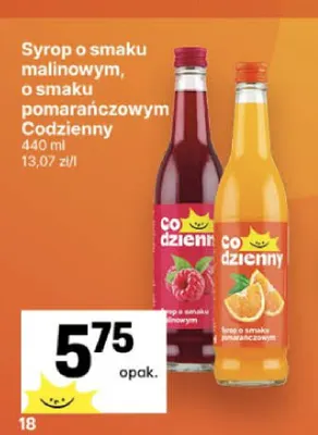 Syrop o smaku pomarańczowym Codzienny promocja w Delikatesy Centrum