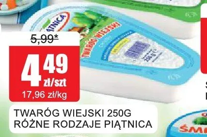Twaróg wiejski Piątnica promocja w Bingo