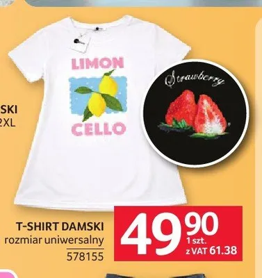 T-shirt damski promocja w Selgros