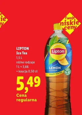 Herbata mrożona Lipton Ice Tea Lemon promocja w Lidl
