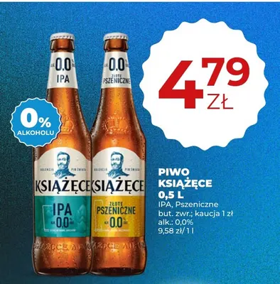 Piwo bezalkoholowe Książęce IPA promocja w Duży Ben