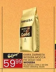 Kawa ziarnista Woseba Mocca Fix Gold 1kg promocja w Wafelek