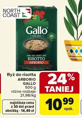 Ryż do risotta Arborio Gallo promocja w Carrefour Market