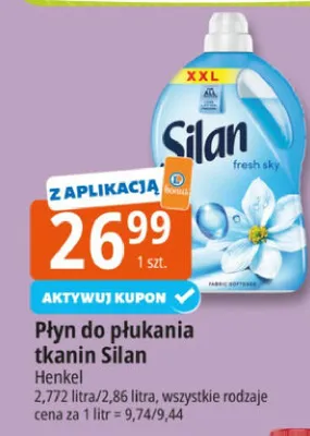Płyn do płukania passion Silan supreme promocja w Leclerc