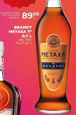 Brandy Metaxa 7* promocja w Duży Ben