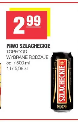 Piwo Szlacheckie Mocne promocja w SPAR
