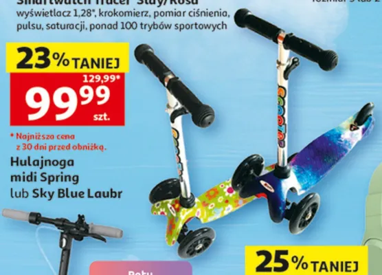 Hulajnoga midi Spring Laubr promocja w Auchan