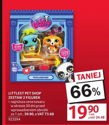 Zestaw 2 figurek Littlest Pet Shop Petfluencers promocja w Selgros
