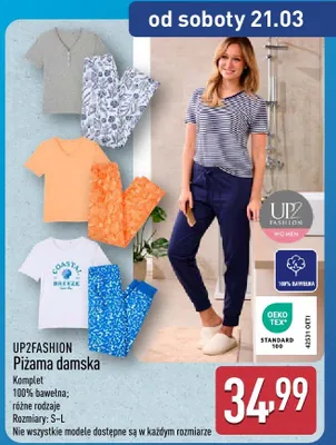 Piżama damska promocja w Aldi