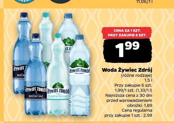 Woda Żywiec Zdrój promocja w Netto