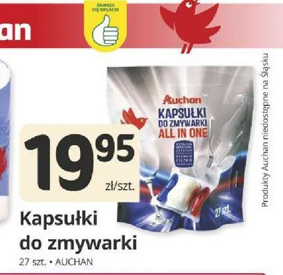 Kapsułki do zmywarki Auchan All in One promocja w Marketvita