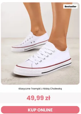 Klasyczne trampki z niską cholewką Renee promocja w Renee