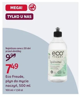 Płyn do mycia naczyń promocja w Rossmann