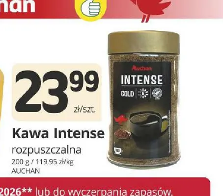 Kawa rozpuszczalna Intense Auchan promocja w Marketvita