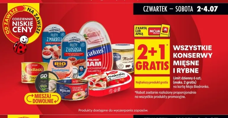 Makrela w sosie pomidorowym Graal promocja w Biedronka