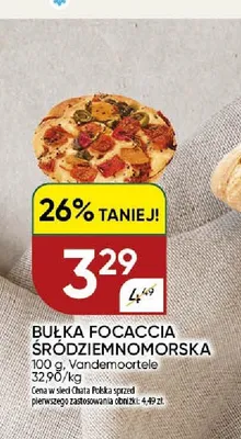Bułka focaccia śródziemnomorska Vandemoortele promocja w Chata Polska