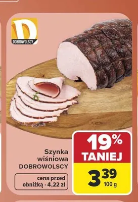 Szynka wiśniowa Dobrowolscy promocja w Carrefour