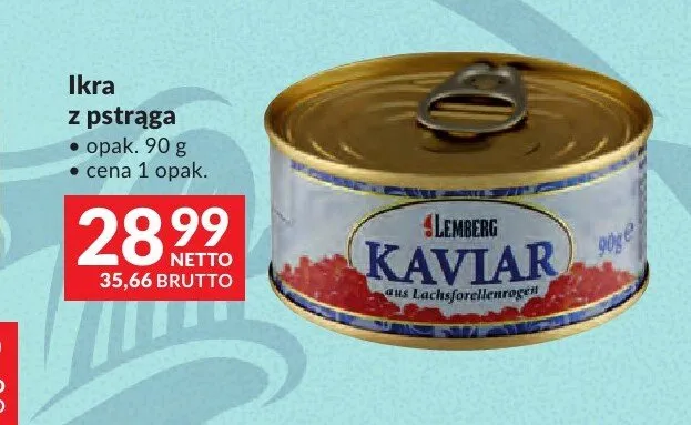 Ikra z pstrąga Lemberg promocja w Makro