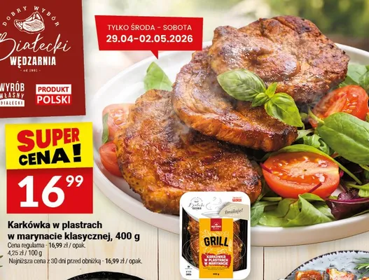 Karkówka w plastrach w marynacie klasycznej Białecki promocja w Twój Market